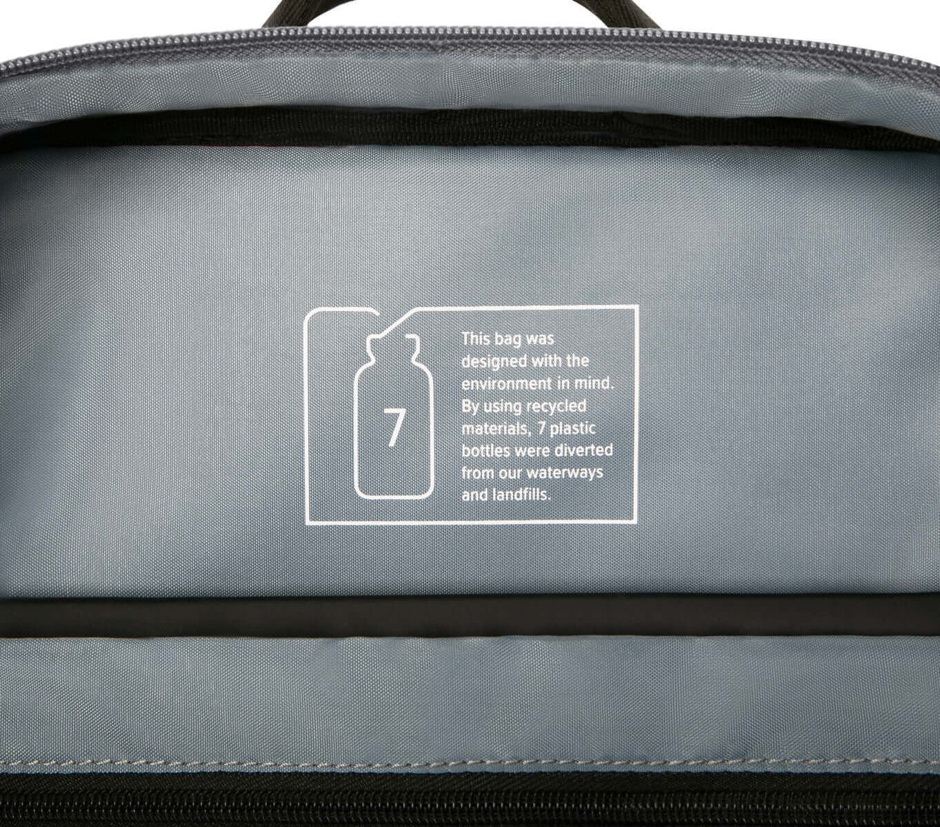 16" Sagano™ EcoSmart® Campus Backpack - Black/Grey - Image 13