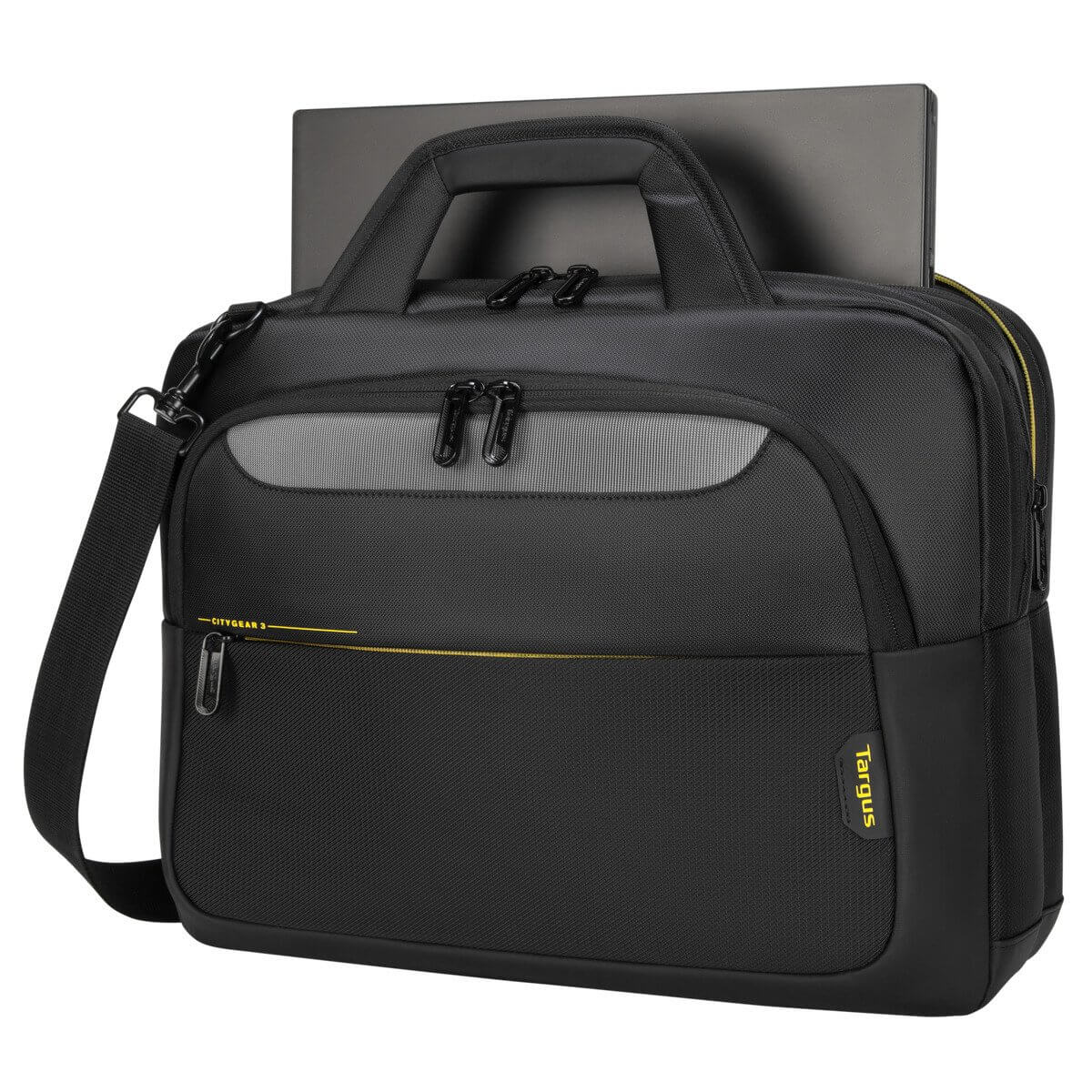 CityGear 14-15.6" Topload Laptop Case - Black - Image 9