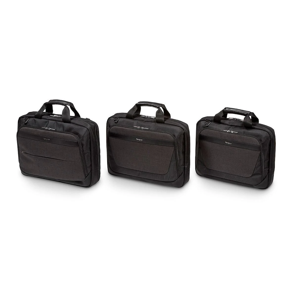 CitySmart 14,15,15.6" Slimline Topload Laptop Case - Black/Grey - Image 4
