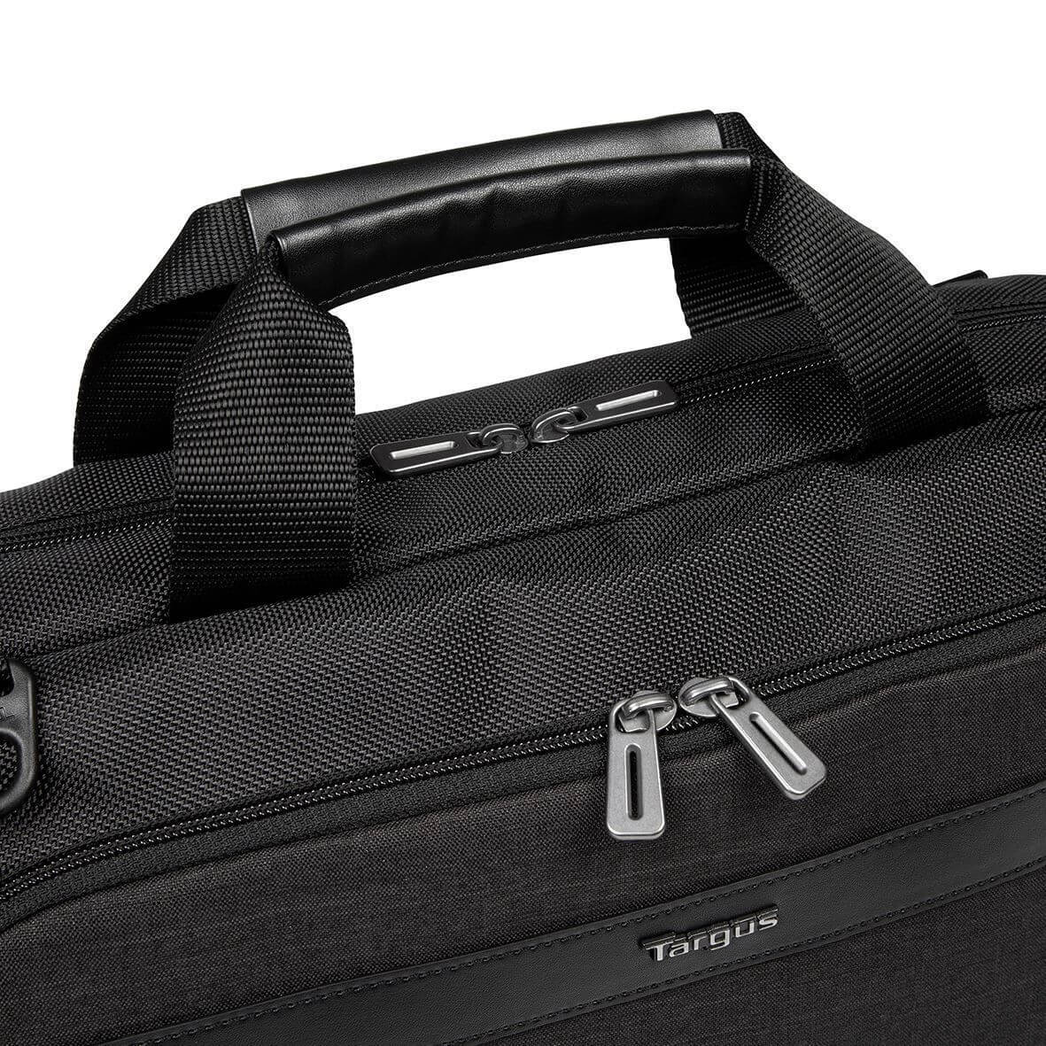CitySmart 14,15,15.6" Slimline Topload Laptop Case - Black/Grey - Image 7