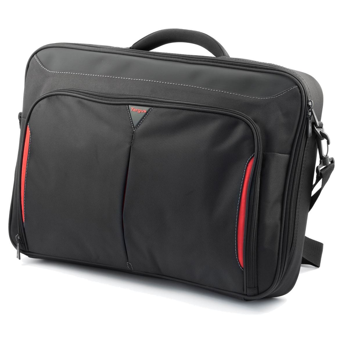 Classic+ 17-18" Clamshell Laptop Bag - Black/Red - Image 3