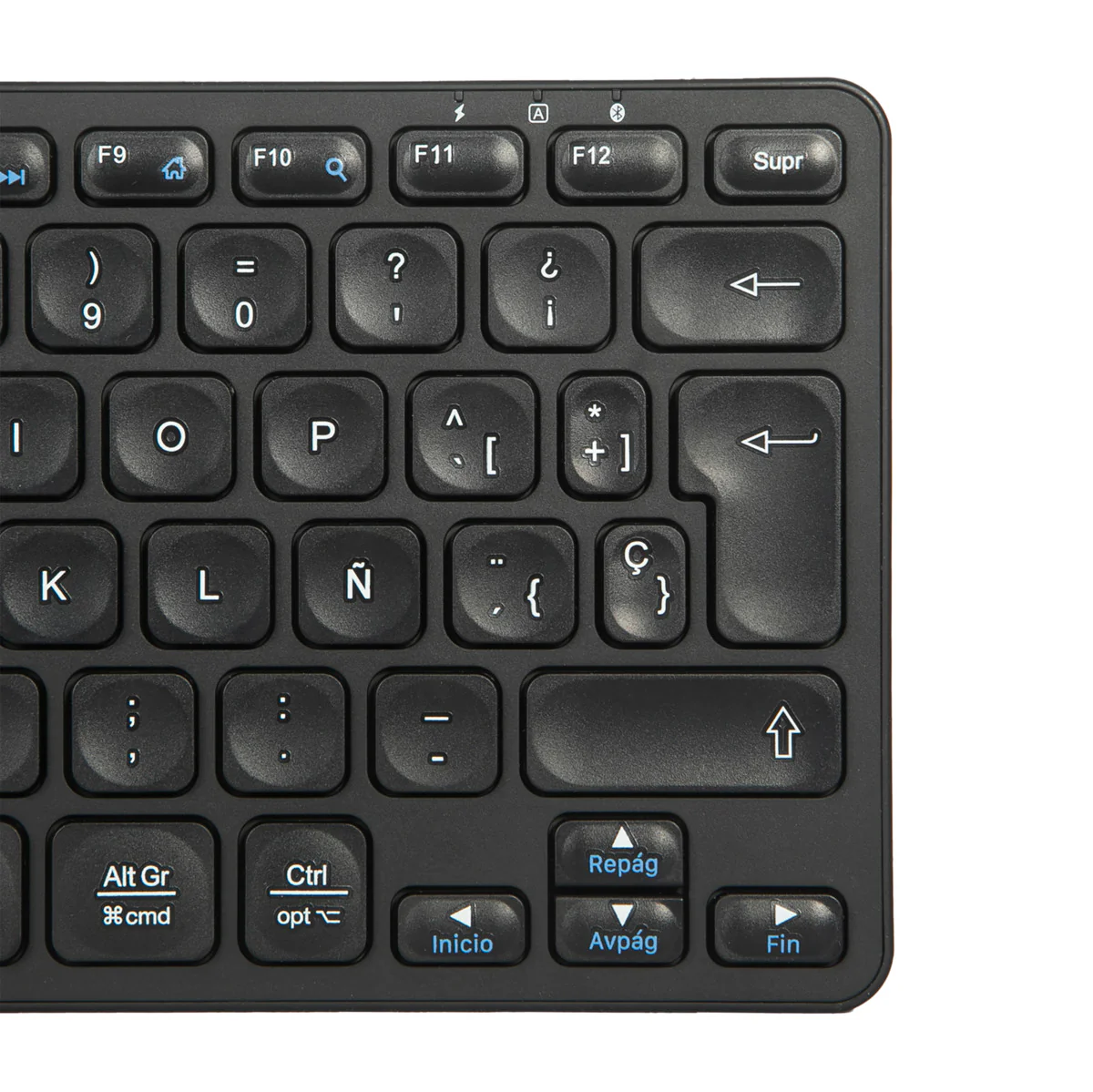 Compact Multi-Device Bluetooth® Antimicrobial Keyboard (ES) - Image 3