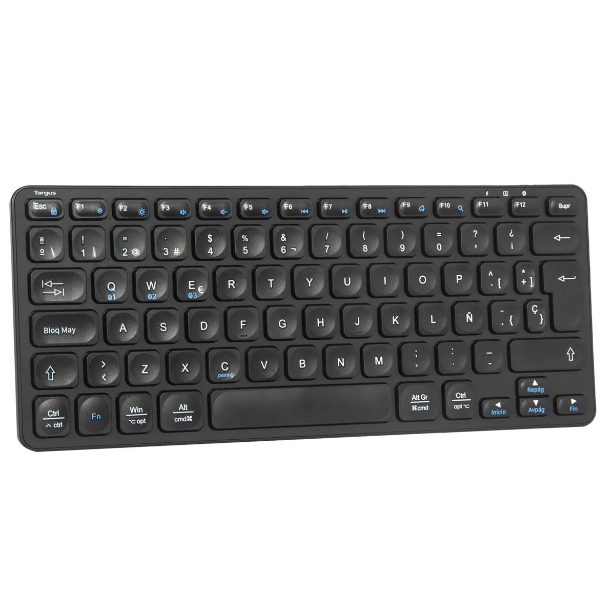 Compact Multi-Device Bluetooth® Antimicrobial Keyboard (ES) - Image 6