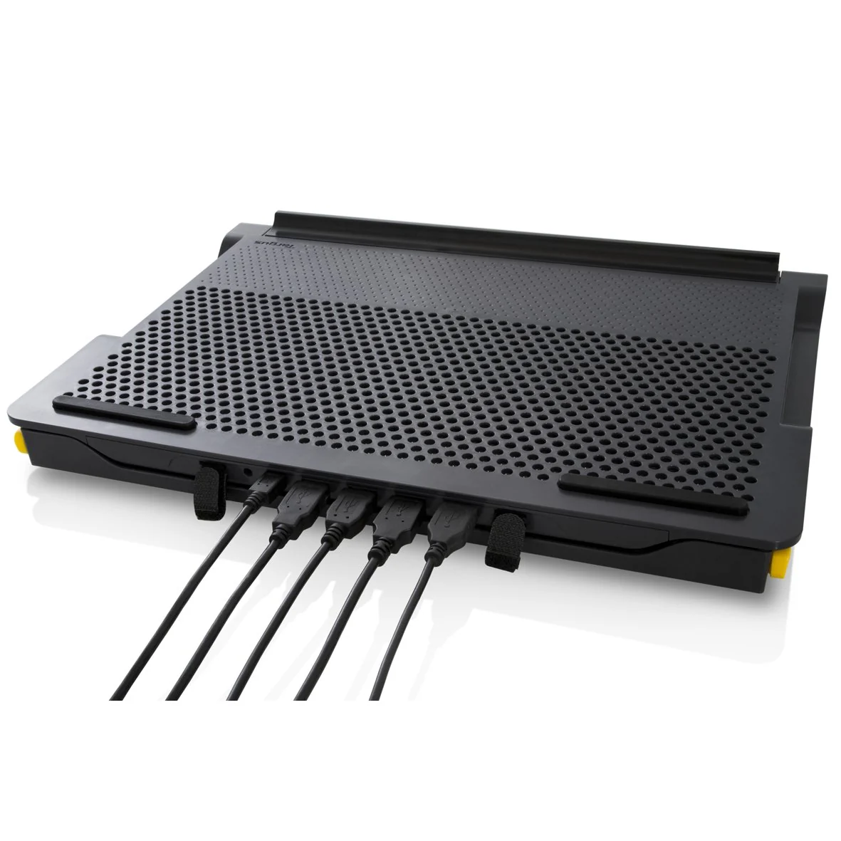 Laptop Cooling Pad With 4-Port 2.0 Hub - Black - Image 7