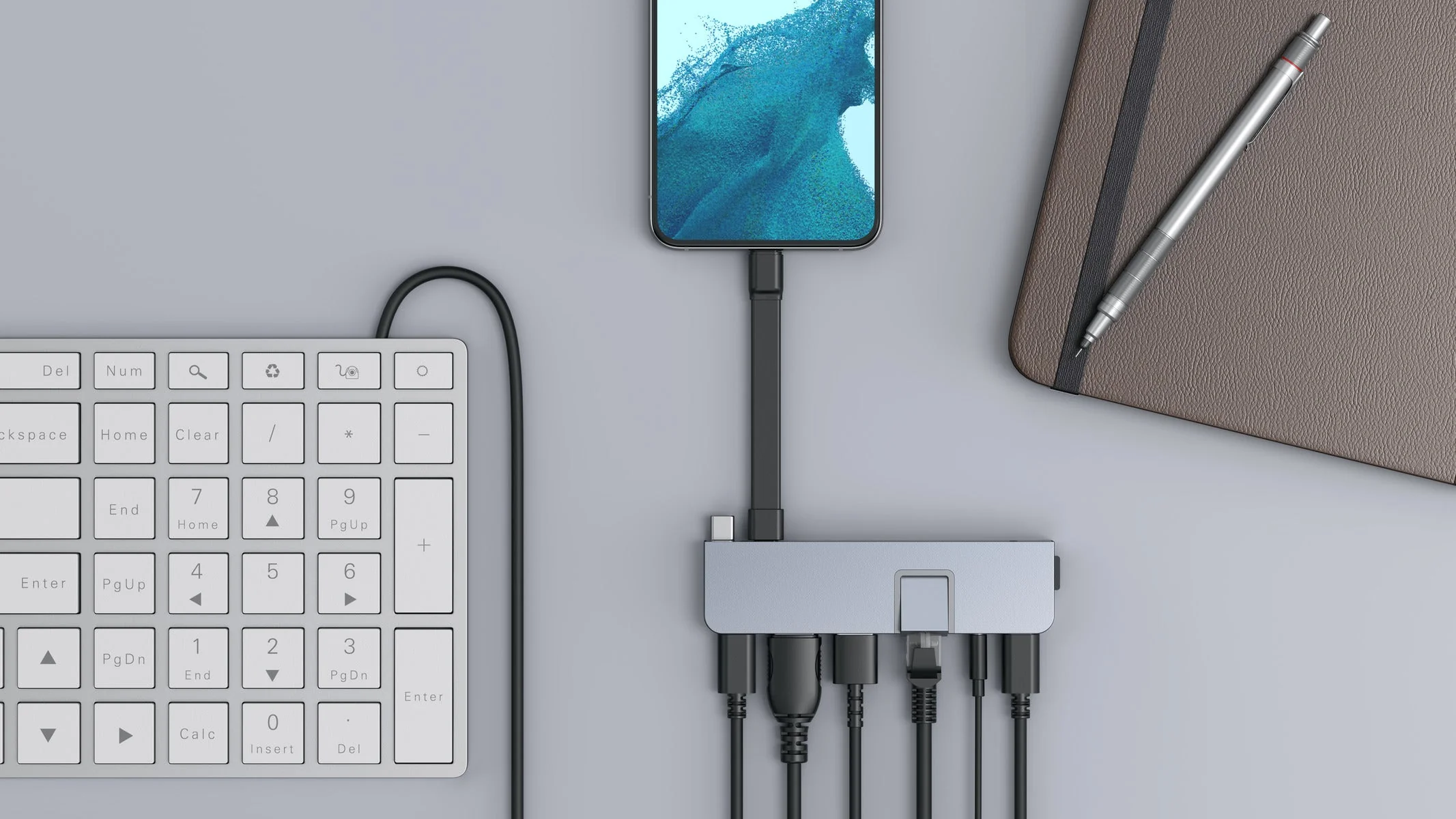 HyperDrive DUO PRO 7-in-2 USB-C Hub - Grey - Image 14