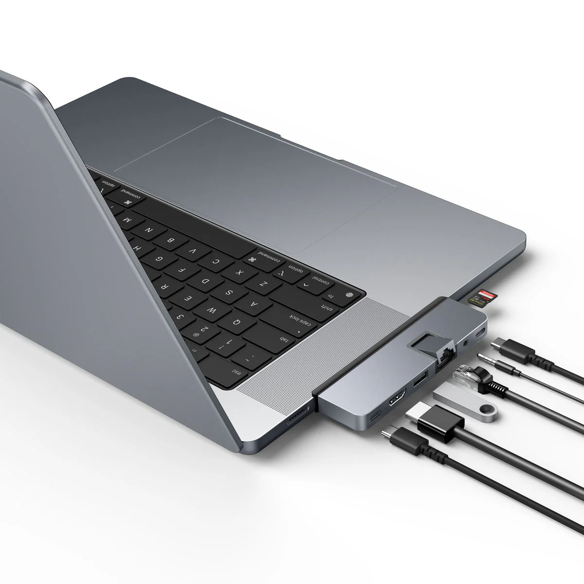 HyperDrive DUO PRO 7-in-2 USB-C Hub - Grey - Image 2