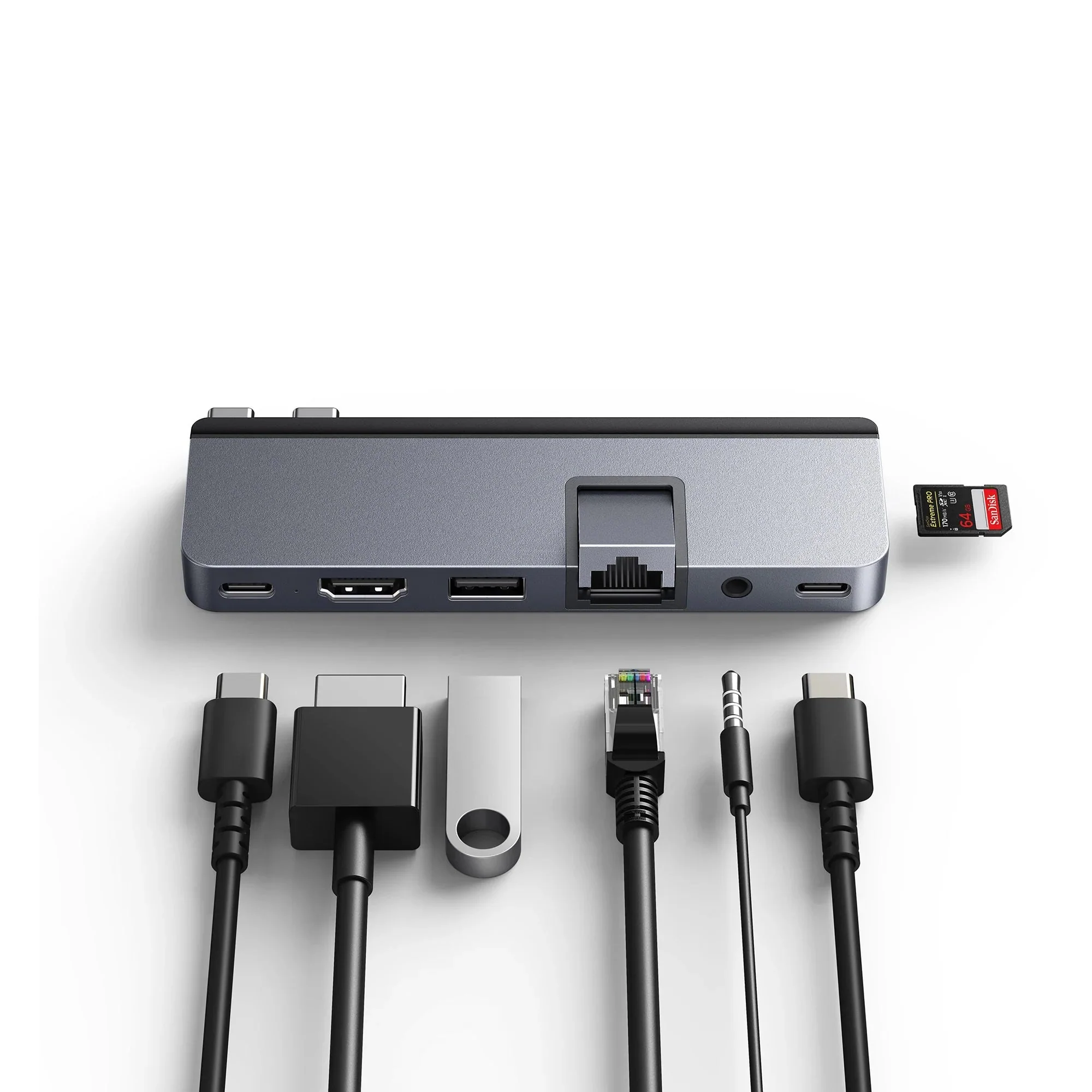 HyperDrive DUO PRO 7-in-2 USB-C Hub - Grey - Image 5