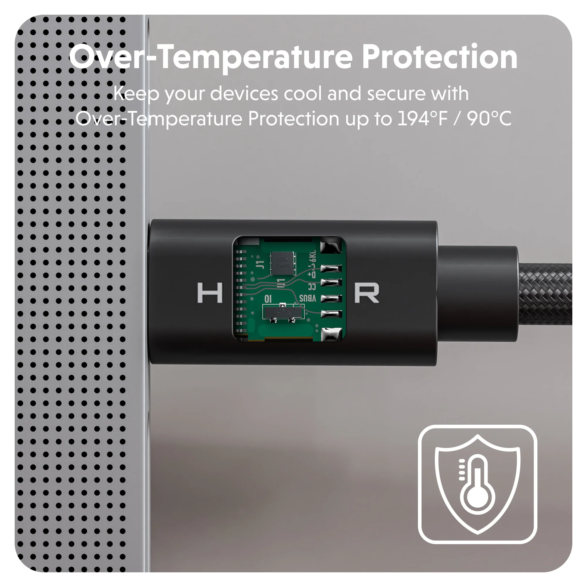 HyperDrive Next USB4 Type-C Performance Cable (1.2m/4ft) - Black - Image 3