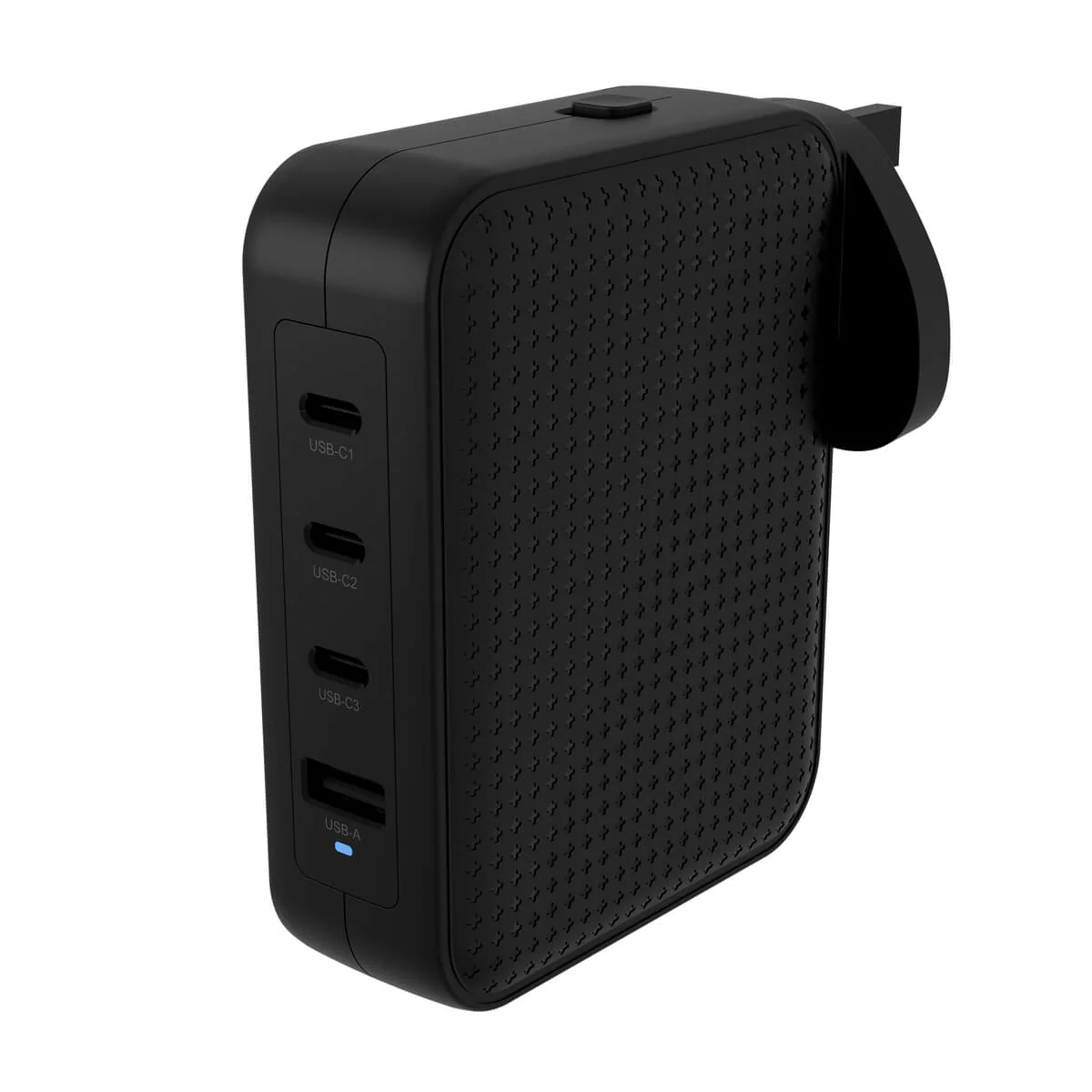 HyperJuice® 145W USB-C GaN Safety Tested Travel Charger with 4 Ports - Black - Image 3