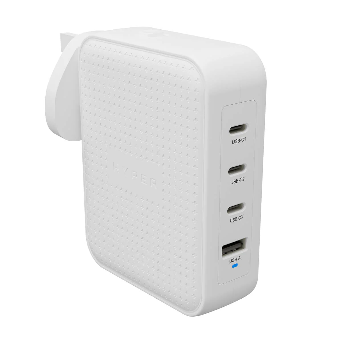 HyperJuice® 145W USB-C GaN Safety Tested Travel Charger with 4 Ports - White