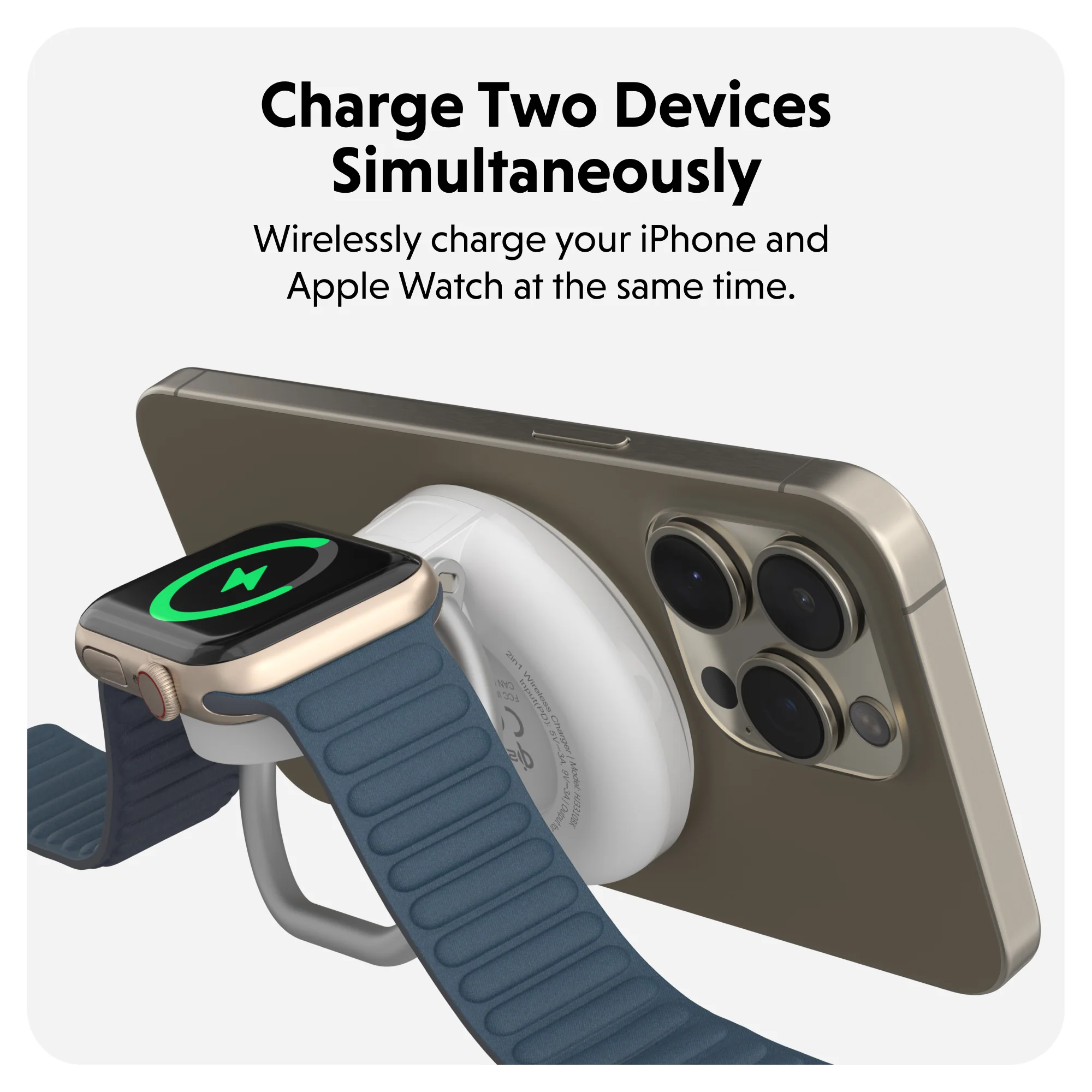 HyperJuice Qi2 2-in-1 Magnetic Charging Stand - Image 3