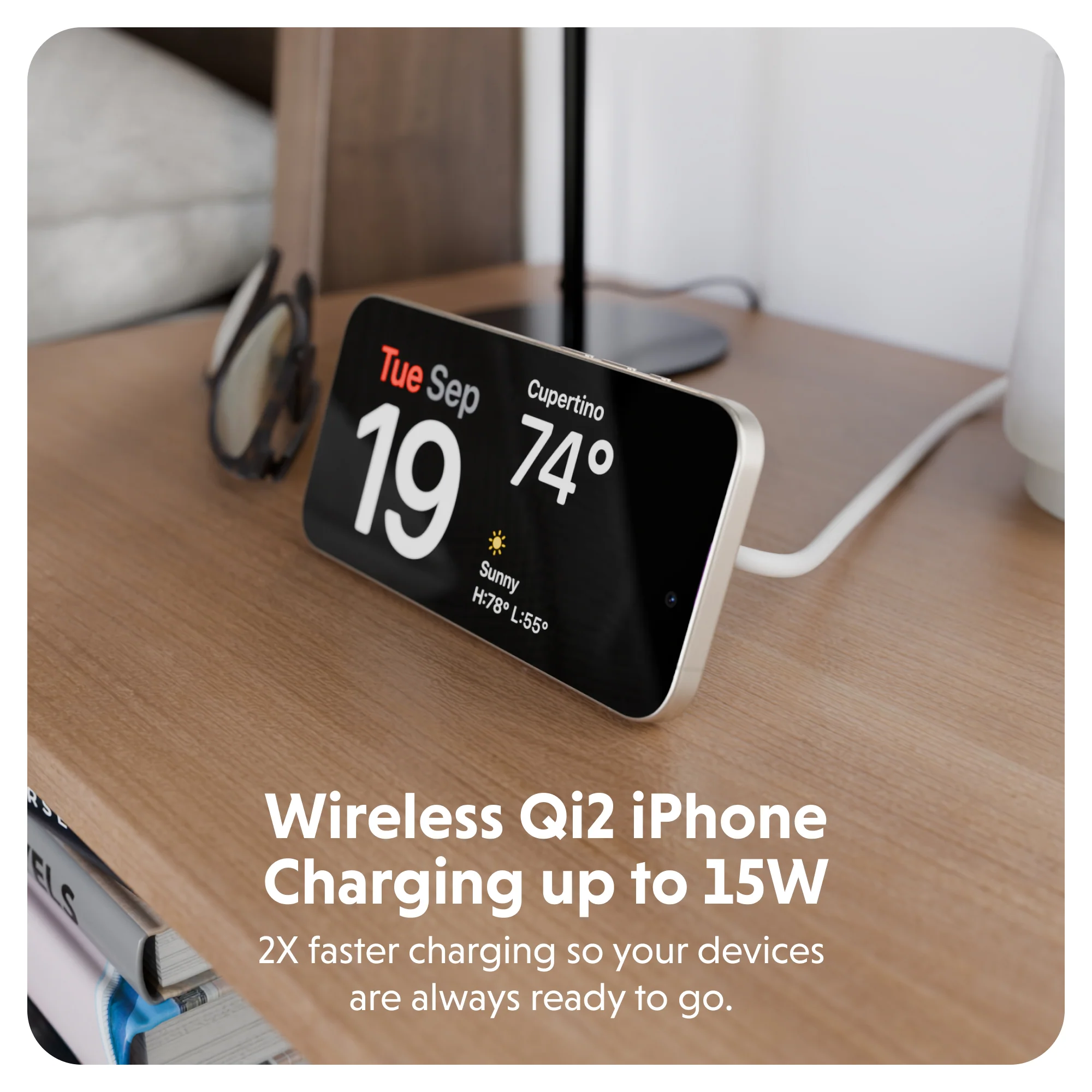 HyperJuice Qi2 2-in-1 Magnetic Charging Stand - Image 4