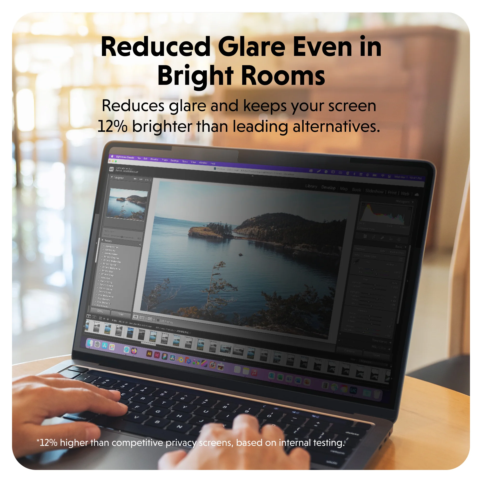 HyperShield Magnetic Privacy Screen for MacBook Air 13.6" - Image 4