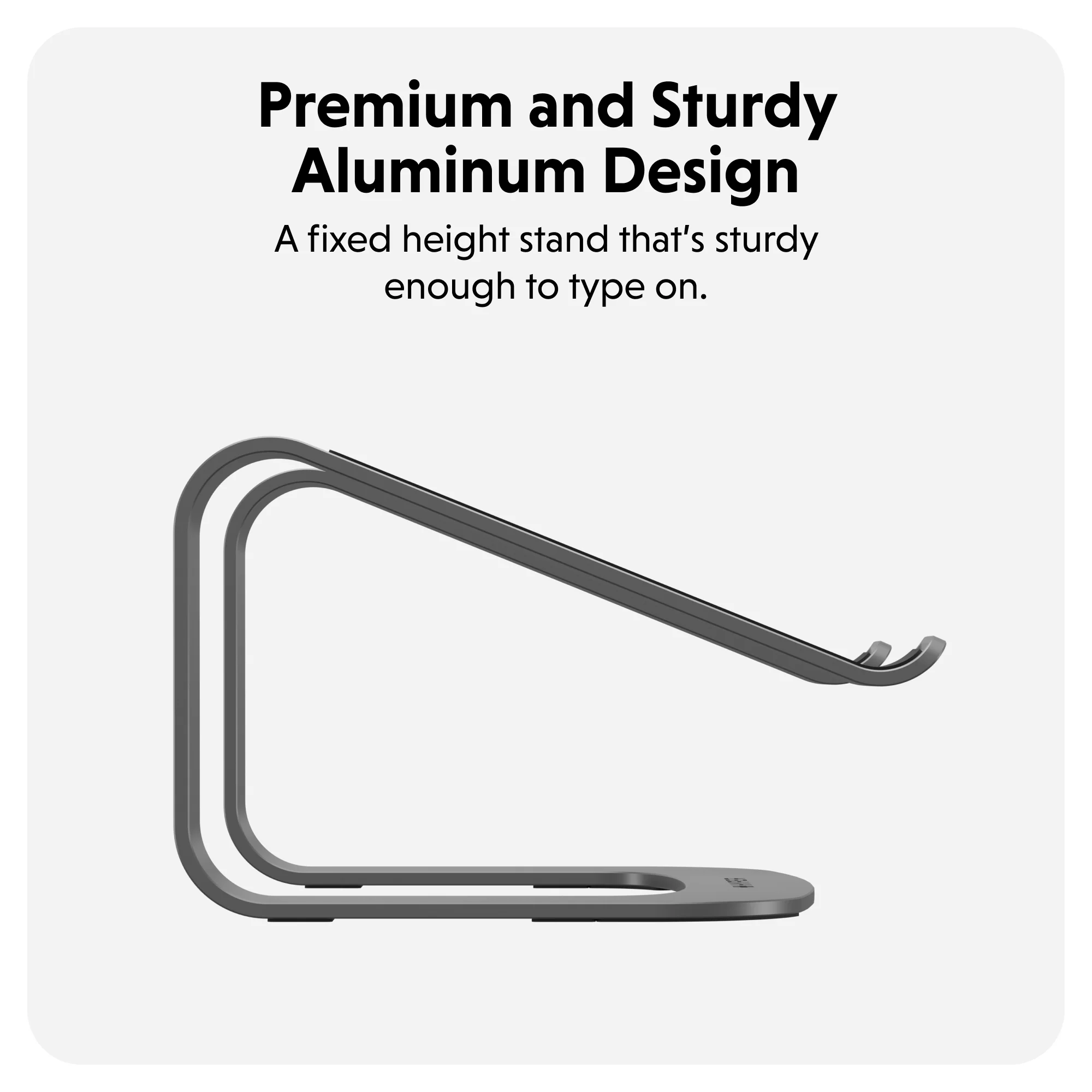 HyperSpace® Ergonomic Laptop Stand - Space Grey - Image 7