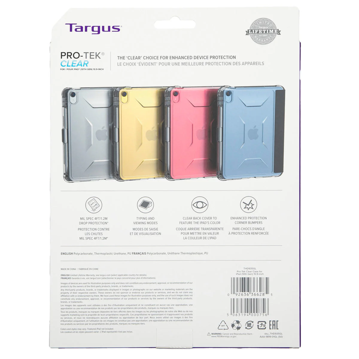 Pro-Tek® Clear Case for iPad (A16) and iPad (10th Gen) 10.9-inch - Image 23