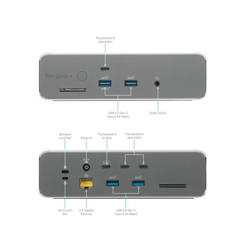 Thunderbolt™ 5 Triple Video 8K EcoSmart™ Dock with 140W EPR - Image 3