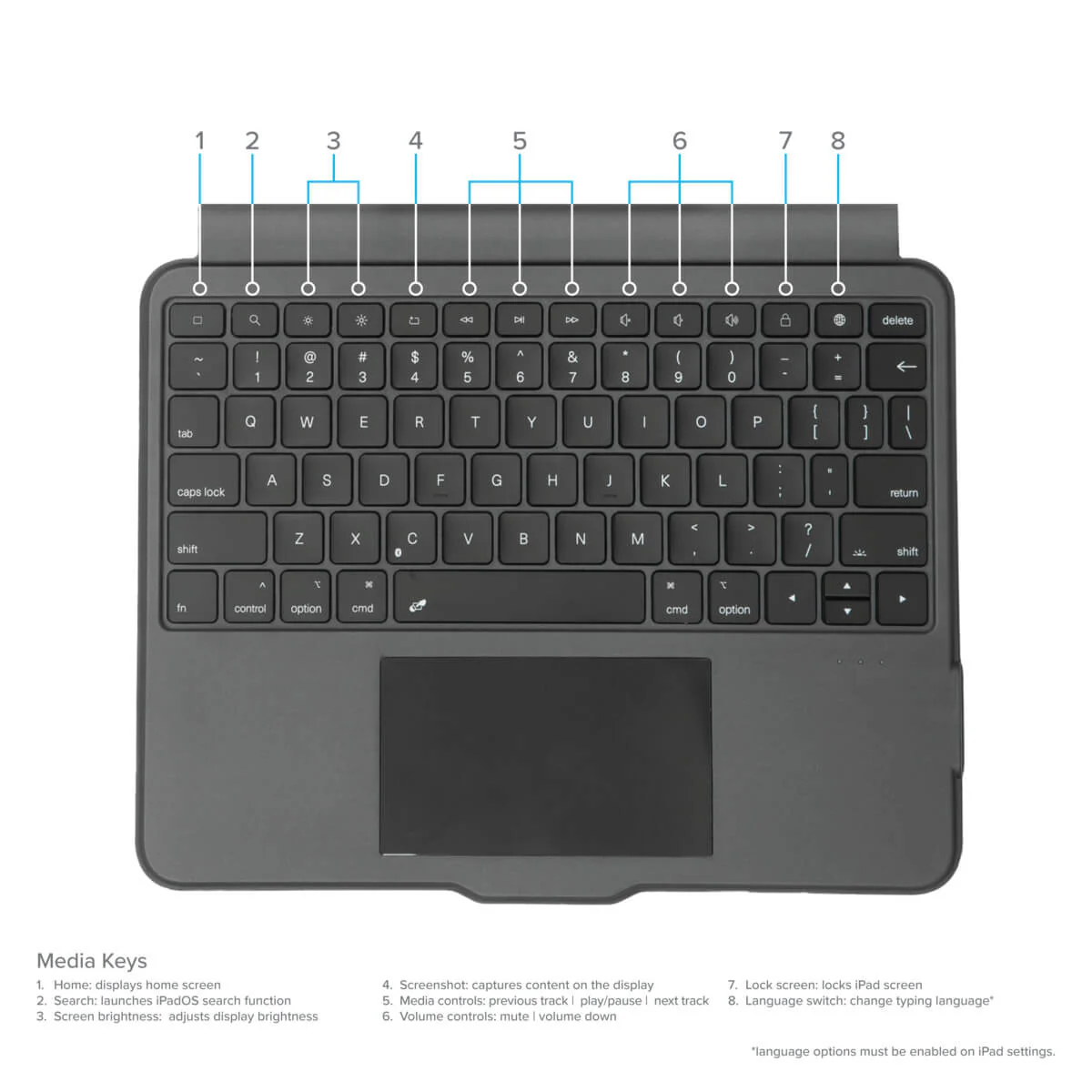 VersaVu® Bluetooth® Keyboard Case for iPad Air®, iPad Pro® & iPad 10.9 - 11-inch (Spanish) - Image 19