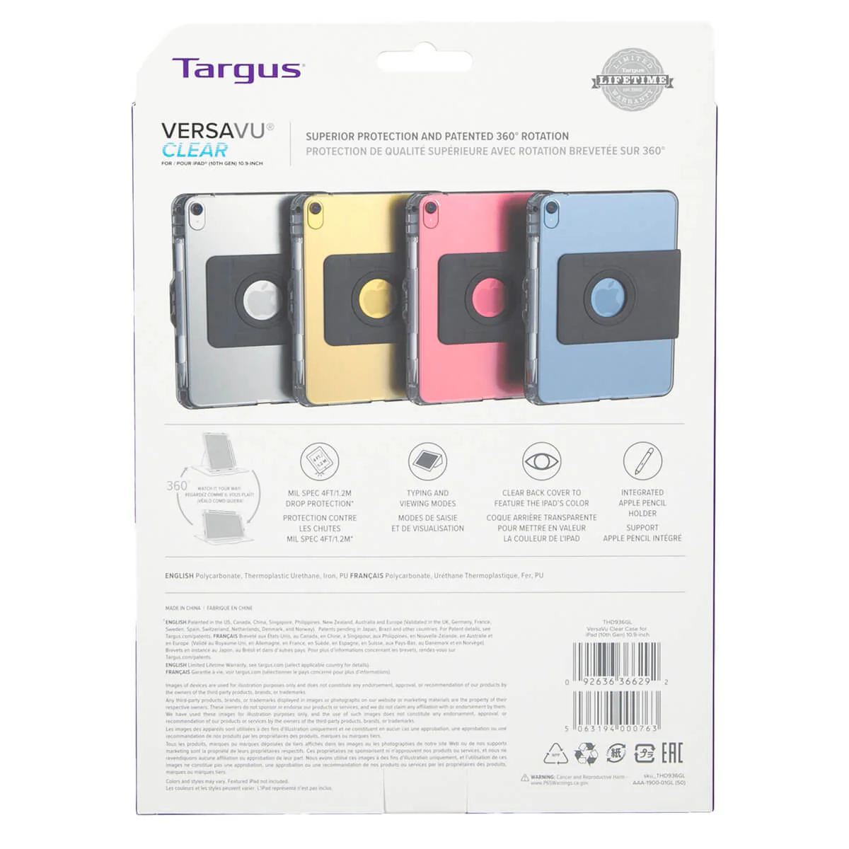 VersaVu® Clear Case for iPad (A16) and iPad (10th Gen) 10.9-inch - Image 24